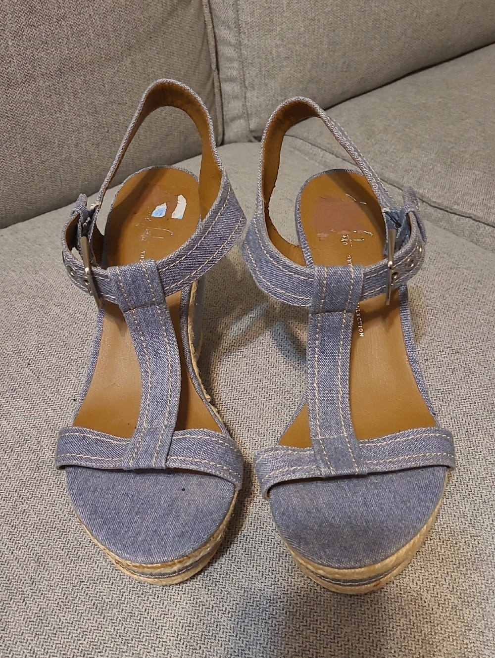 Franco Sarto Denim Wedges